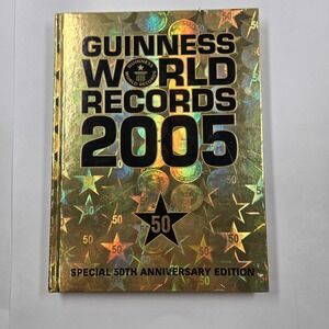 Guinness World Records 2005 Special 50th Anniversary Edition Gold Foil Hardcover